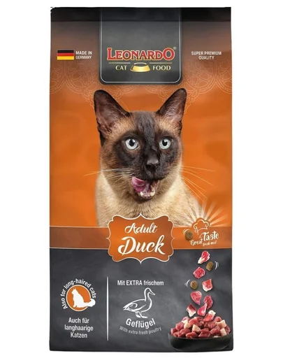LEONARDO Adult Duck &amp; Rice hrana uscata pisici adulte, cu rata si orez 7,5 kg