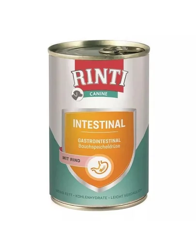 RINTI Canine Intestinal beef 400 g hrana cu vita, pentru caini