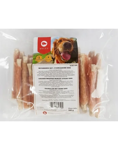 MACED Recompense pentru caini, cu pui 500g