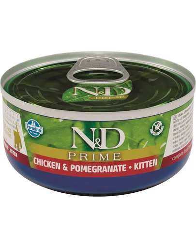 FARMINA N&amp;D PRIME Kitten Chicken&amp;Pomegranate conserva hrana pisoi, femele gestante 70 g