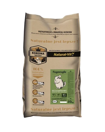 NATURAL-VIT Korona Natury hrana completa pentru chinchila 10 kg