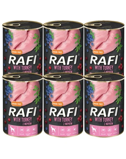 DOLINA NOTECI RAFI Turkey hrana umeda caini, din curcan 6x400 g