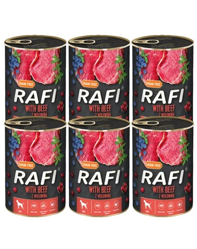 DOLINA NOTECI RAFI Beef conserva cu vita, hrana caini 6x400 g