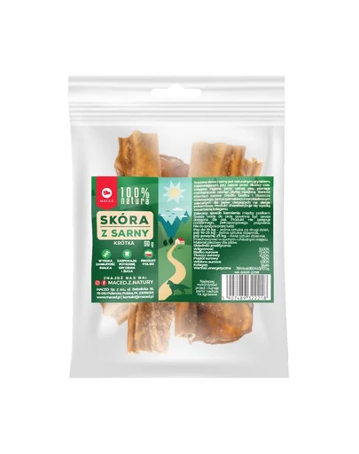 MACED 100% Natura Recompensa caini piele de caprioara 50 g