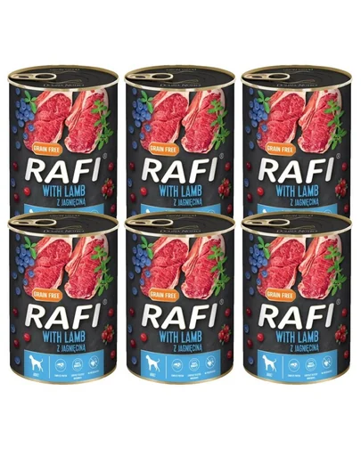 DOLINA NOTECI RAFI Hrana umeda pentru vaine, cu miel 6x800 g