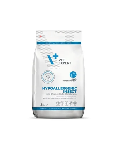 VET EXPERT Veterinary Diet Dog Hypoallergenic Insect 2 kg hrana veterinara pentru caini cu afectiuni dermatologice