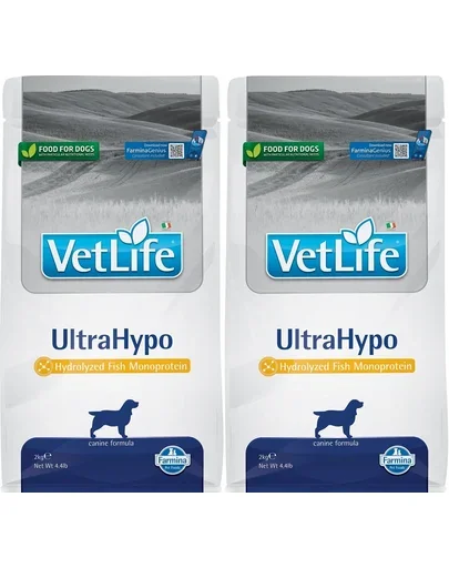 FARMINA Vet Life Ultrahypo - Hrana uscata caini cu intoleranta alimentara 2x 2 kg