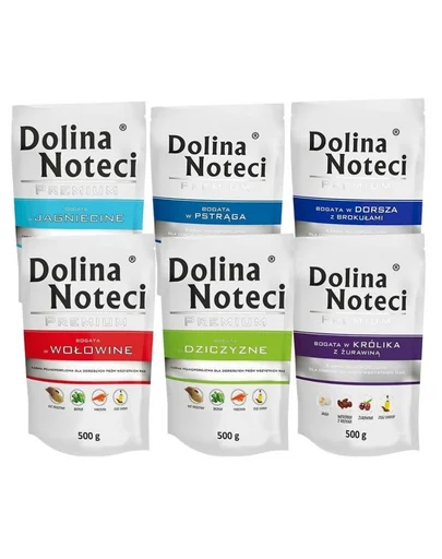 DOLINA NOTECI Premium Mix plic hrana caini 10x500g fara pasare