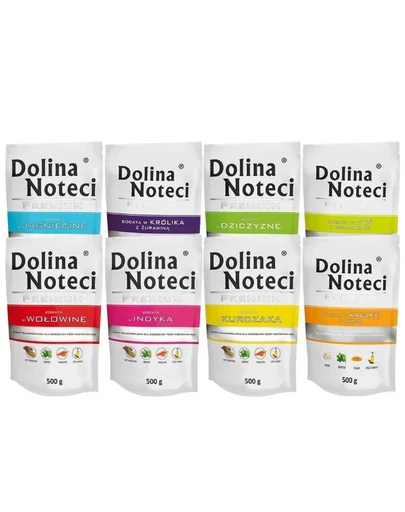 DOLINA NOTECI Premium Mix plicuri hrana caini 10x500g fara peste