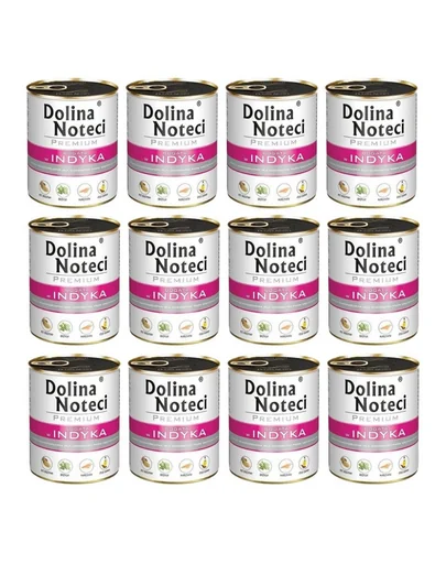 DOLINA NOTECI Premium Bogata in carne de curcan 12x800g