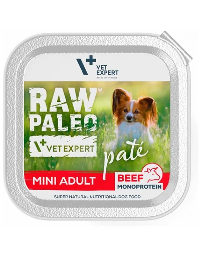 VETEXPERT Hrana umeda Raw Paleo Pate Adult Mini 150g cu vita