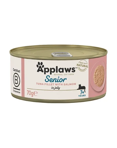 APPLAWS Cat Senior Tuna with Salmon Conserva pentru pisici senior, cu ton si somon 70g
