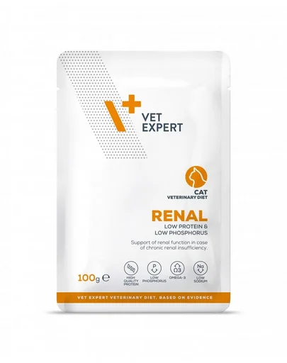 VET EXPERT Veterinary Diet Cat Renal plic 100g hrana umeda veterinara pentru pisici