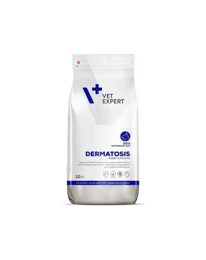 VET EXPERT Veterinary Diet Dog Dermatosis Rabbit&amp;Potato 12 kg hrana uscata uz veterinar pentru caini
