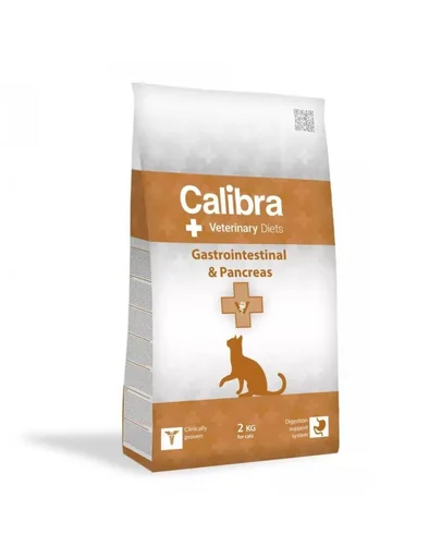 CALIBRA Veterinary Diet Cat Gastrointestinal &amp; Pancreas 2 kg dieta completa pentru feline