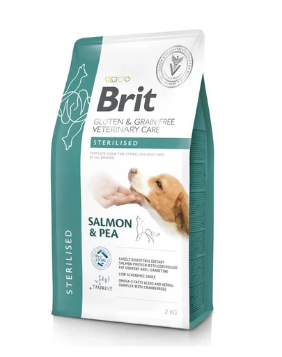 BRIT Veterinary Care Dog Gluten Grain free Sterilised 2 kg hrana pentru caini sterilizati