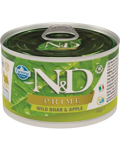 FARMINA N&amp;D Prime Dog Mini mistreț &amp; măr 140 g