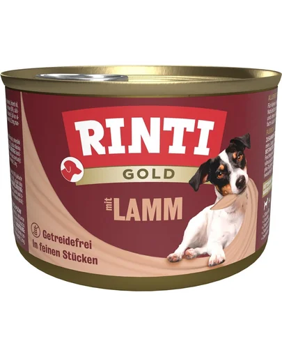 RINTI Gold Lamb Mini miel conserva hrana caine 185 g