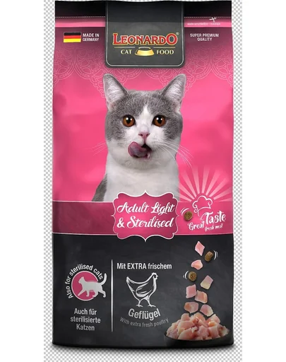 LEONARDO Light alimente pentru pisici adulte supraponderale 1,8 kg