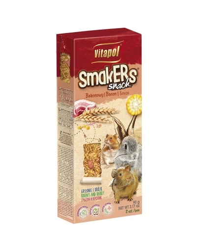 VITAPOL Smakers pentru rozătoare - bacon 2 buc.
