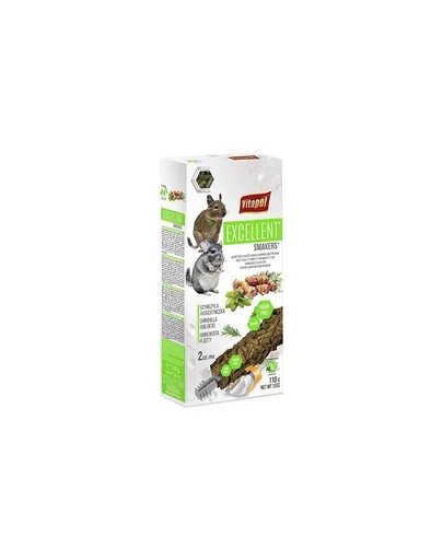 VITAPOL Smakers Excellent Hrana pentru chinchile si gerbili 2 buc. 110 g