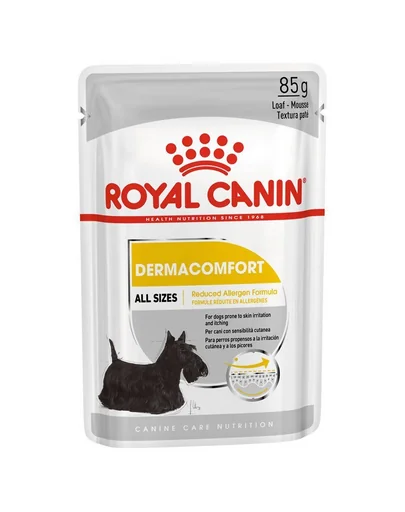 ROYAL CANIN Dermacomfort pateu pentru câini adulți cu piele sensibilă și iritabilă 24 x 85 g