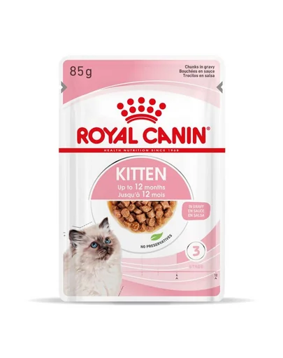 ROYAL CANIN Kitten Instinctive 24x85 g hrană umedă în sos pentru pisoi până la vârsta de 12 luni