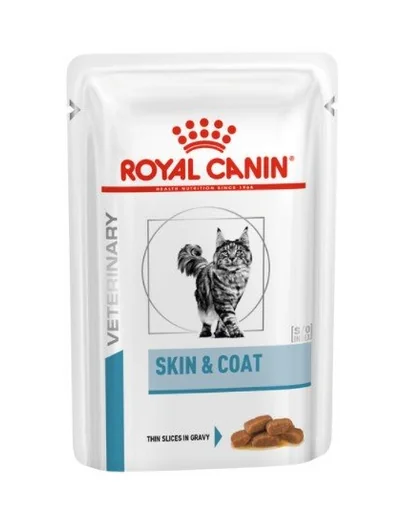 ROYAL CANIN Cat Skin &amp; Coat  24 x 85 g hrană umedă pentru pisici adulte cu piele sensibilă