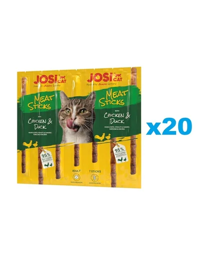 JOSERA JosiCat Meat Sticks batoane cu pui si rata pentru pisici 20x35g