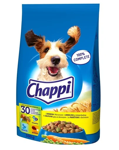 CHAPPI Hrana uscata caini, cu pasare 0.5 kg