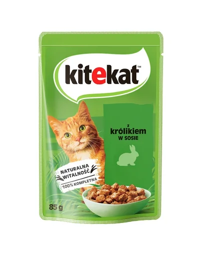 KITEKAT Iepure in sos 85 g pentru pisici adulte