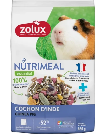 ZOLUX NUTRIMEAL 4 Hrana mixta pentru porcusori de guineea 850 g