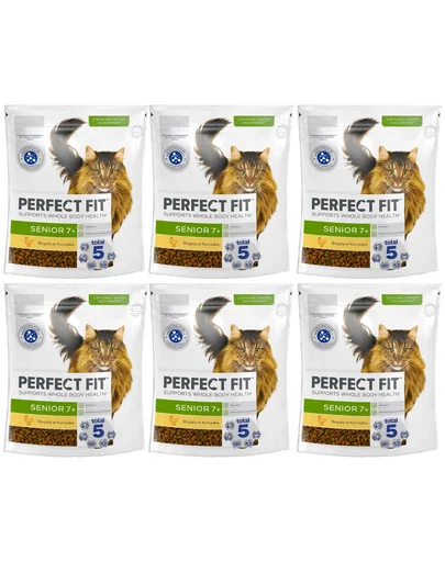 PERFECT FIT Senior 7+ 6x750 g hrana pisici senior bogata in pui