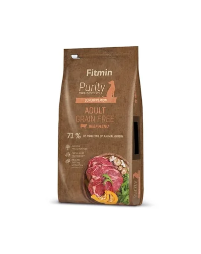 FITMIN Dog Purity Grain free Hrana uscata caini adulti, talie medie/mare/uriasa 12 kg