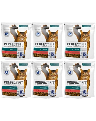 PERFECT FIT Sterile 1+ 6x750 g Hrana cu vita pentru pisici sterilizate