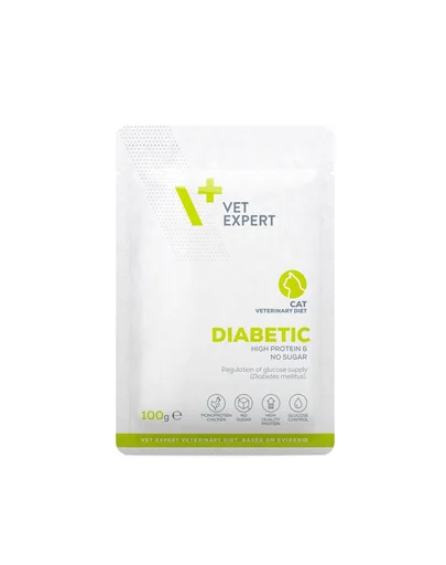 VET EXPERT Veterinary Diet Cat Diabetic 100 g plic hrana pisica