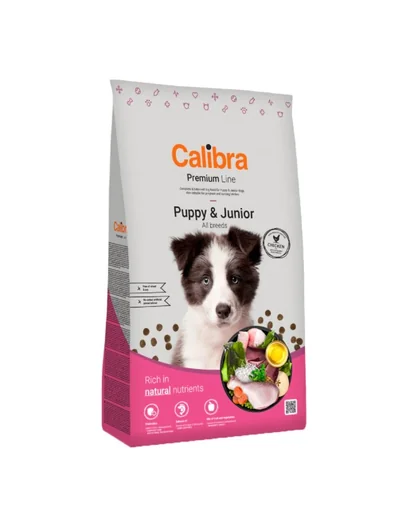 CALIBRA Dog Premium Line Puppy&amp;Junior hrana uscata completa pentru caini juniori si caini tineri 12 kg
