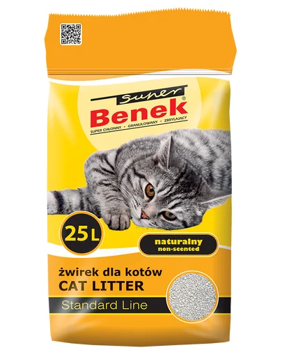 BENEK Super Standard nisip litiera pisici 25 L x 2 (50 L)