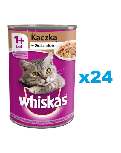 Conserve WHISKAS Adult 24x400 g rata in aspic hrana umeda pisici adulte