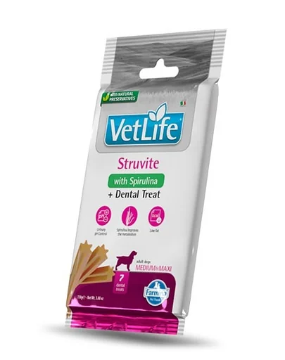 FARMINA Vet Life Dental Treat Struvite Medium/Maxi 100 g gustare dentara caini talie medie si mare, cu afectiuni urinare
