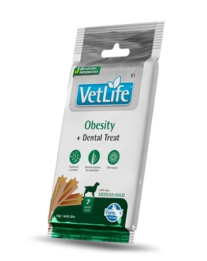 FARMINA Vet Life Dental Treat Obesity Medium/Maxi 100 g baton dentar pentru caini supraponderabili de talie medie si mare