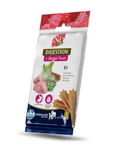 FARMINA N&D Quinoa Dental Treat Digestion Medium/Maxi 100 g Recompensa dentara caine talie medie si mare