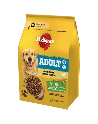 PEDIGREE Adult 2,6 kg hrana caine rasa medie si mare, pui si legume