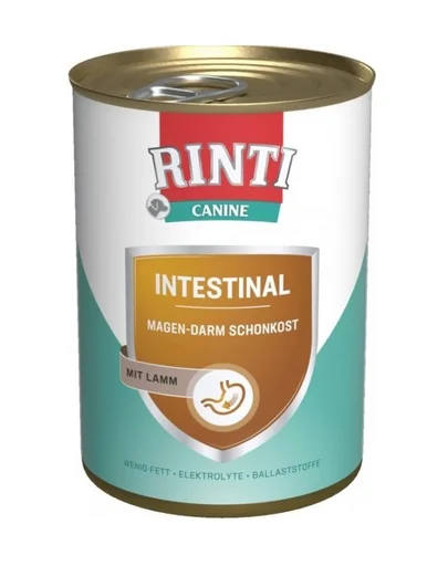 RINTI Canine Intestinal lamb 400 g hrana cu miel, pentru caini