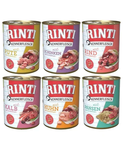 RINTI Kennerfleisch Mix conserve 6x800 g hrana caini