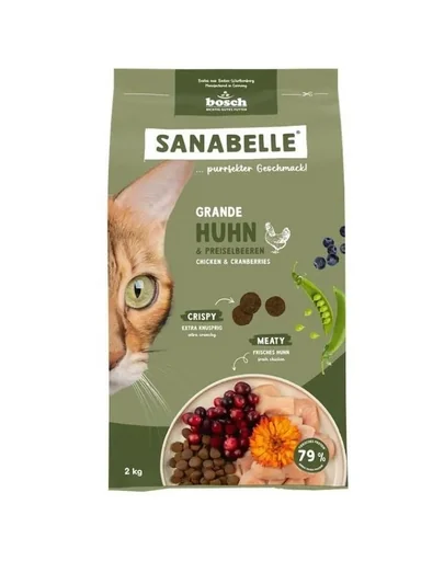 SANABELLE Grande cu pui 2 kg hrana pisici de rase mari