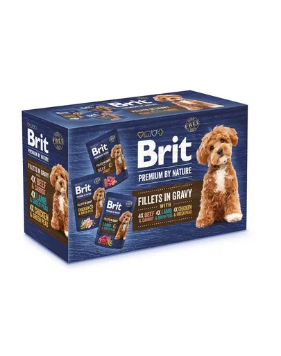 BRIT Premium by Nature câini adulți fileuri în sos Multipack 12x85g