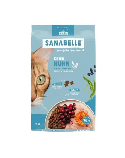 SANABELLE Kitten 8 kg hrană cu pui pentru pisoi și pisici gestante și lactante