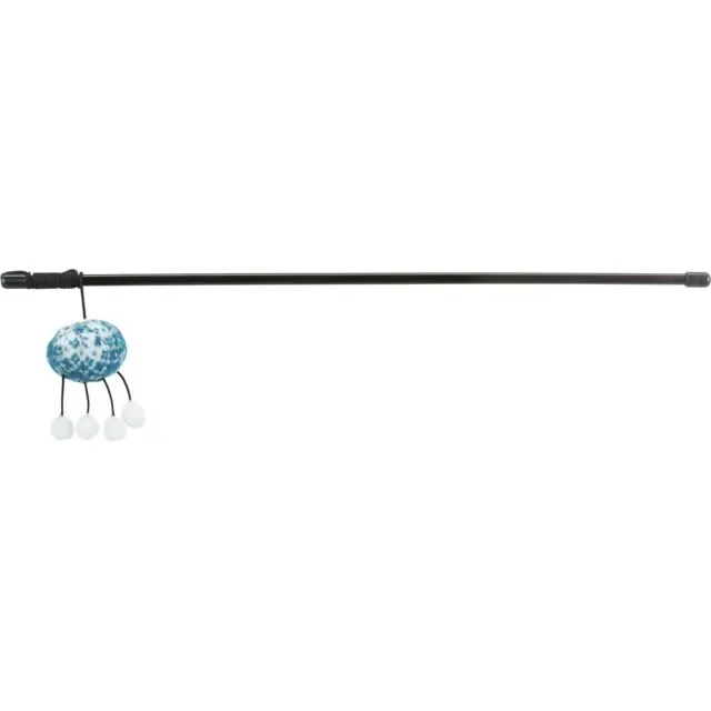 TRIXIE Christmas Minge, Brad sau Turta Dulce, jucărie undiță pisici, activități fizice, plastic, negru și albastru, 46cm