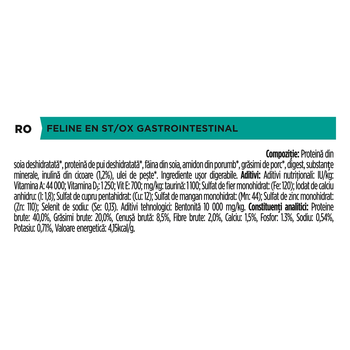 PURINA Pro Plan Veterinary Diets Gastrointestinal, dietă veterinară pisici, hrană uscată, afecțiuni digestive, 1.5kg